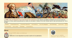 Desktop Screenshot of amis-robespierre.org