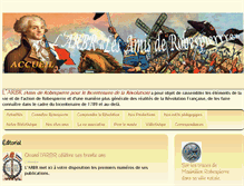 Tablet Screenshot of amis-robespierre.org